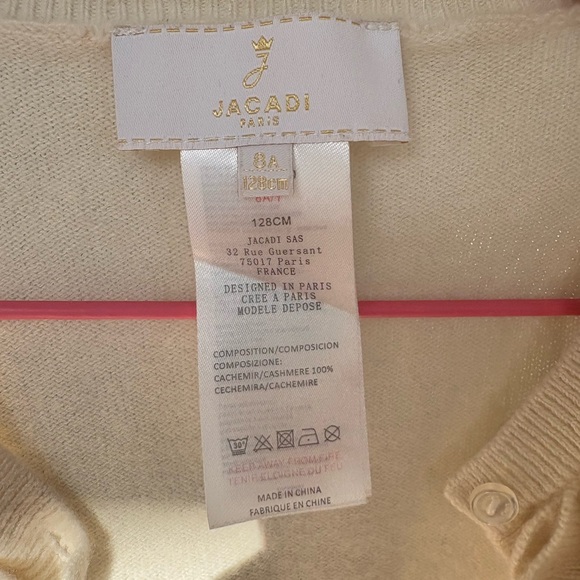 Jacadi 100% cachemire cardigan 8A - Picture 1 of 4